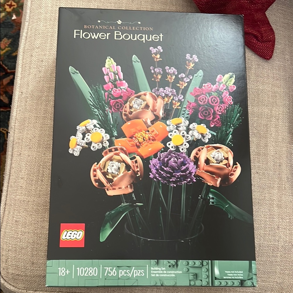 Lego Flower Bouquet Green and Pink Decor Accents